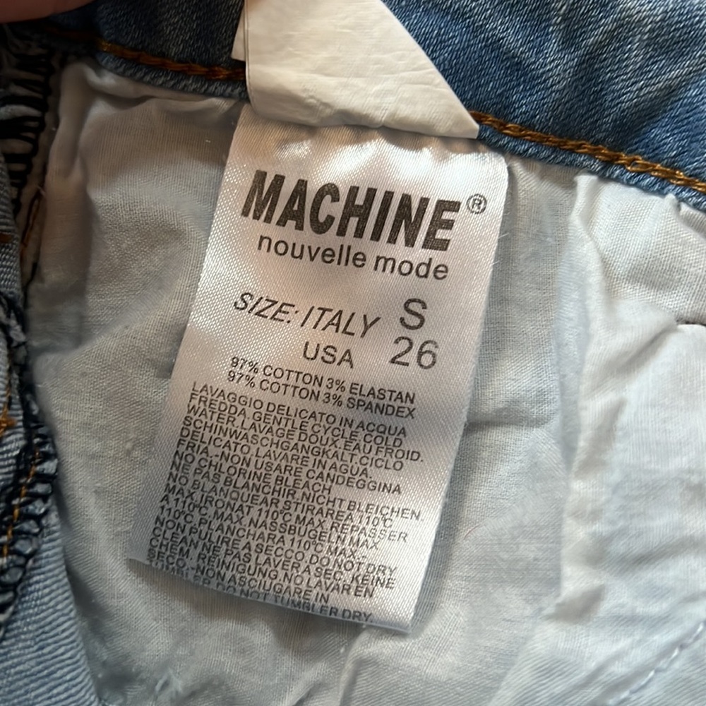 Machine Womens light wash jeans shorts - Picture 4 of 4